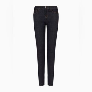 Emporio Armani High-waisted, skinny jeans in mercerised comfort denim, size 27